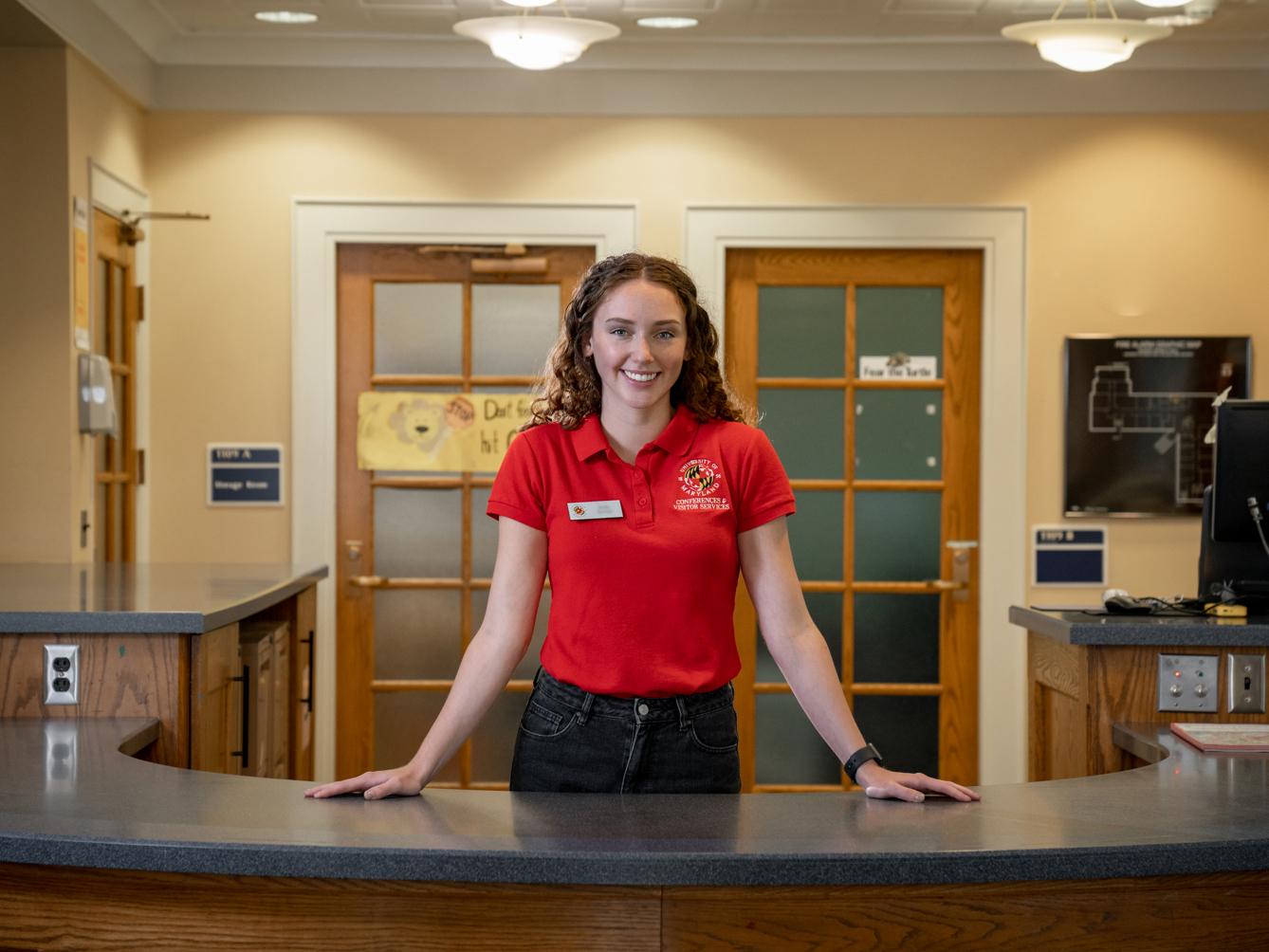 Student at Desk 